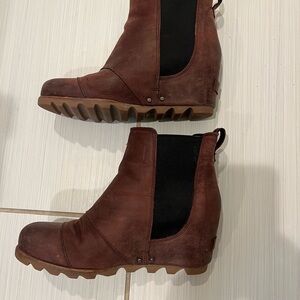 Brown Leather Ankle Boots